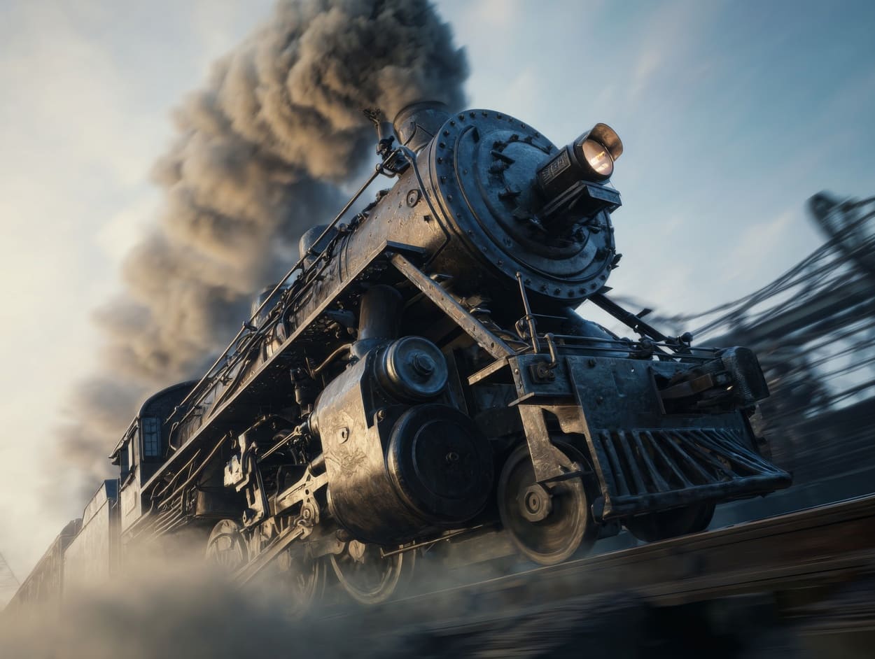 Tenture Murale Locomotive