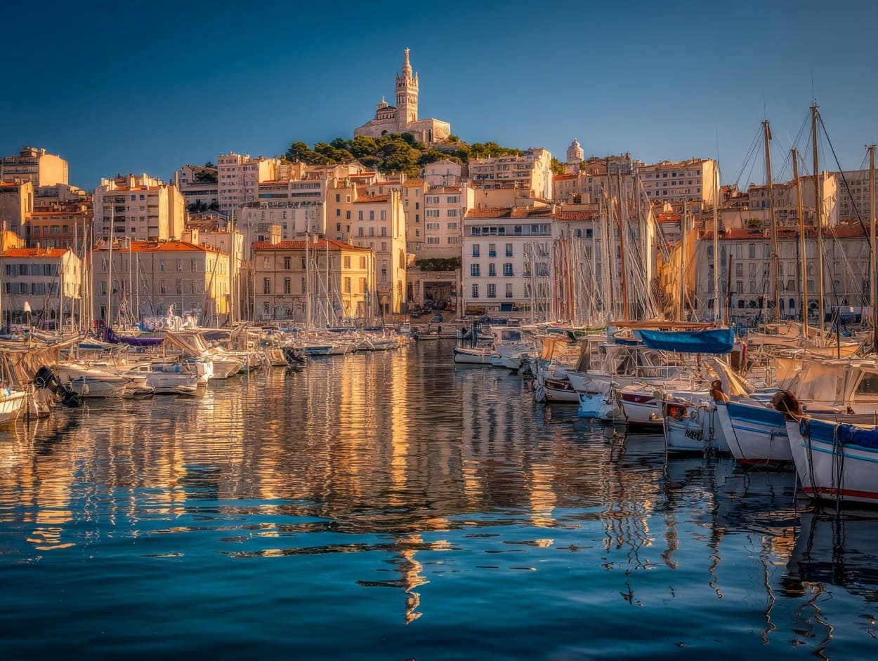 Tenture Murale Canebière Port de Marseille