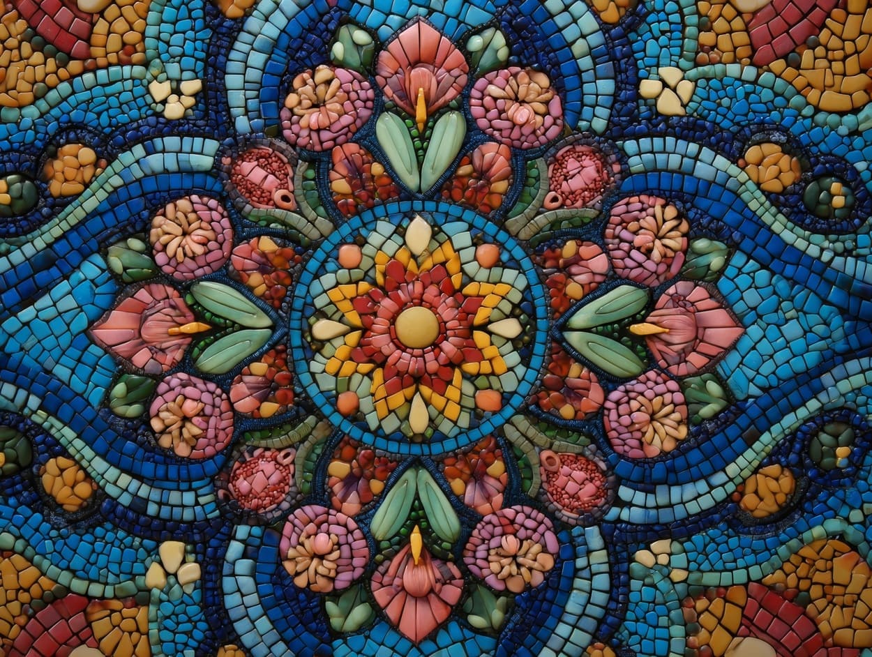 Tenture Murale Mosaïque