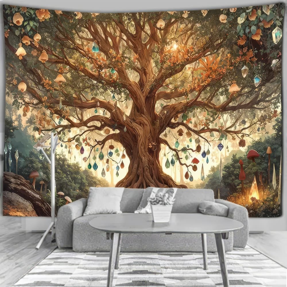 Tenture Murale Arbre de Vie Fantastique