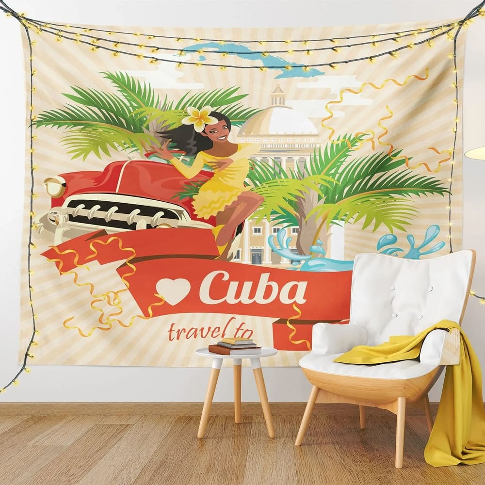Tapisserie Murale Cuba