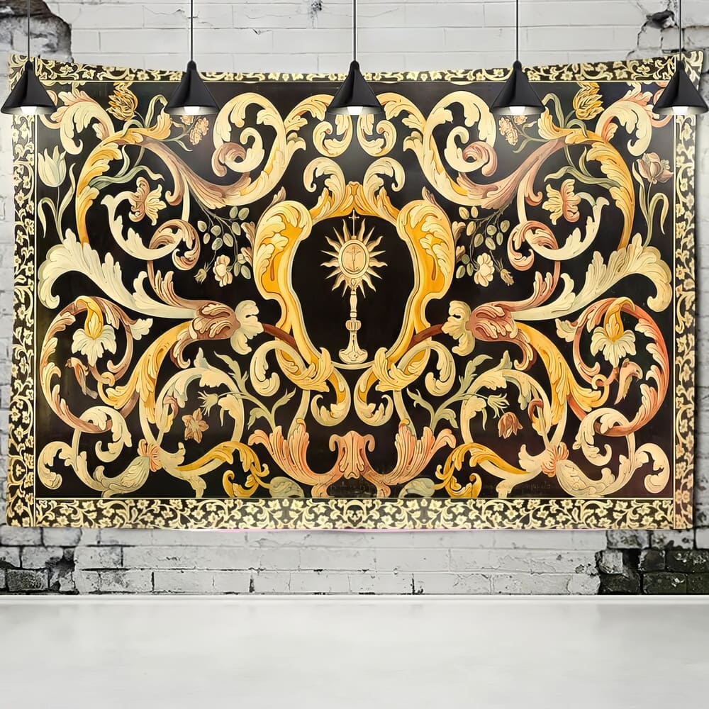 Tenture Murale Fleurs Baroque