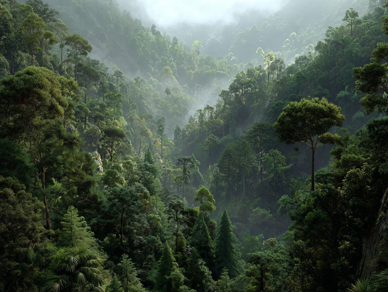 Tenture Murale Foret Amazonienne