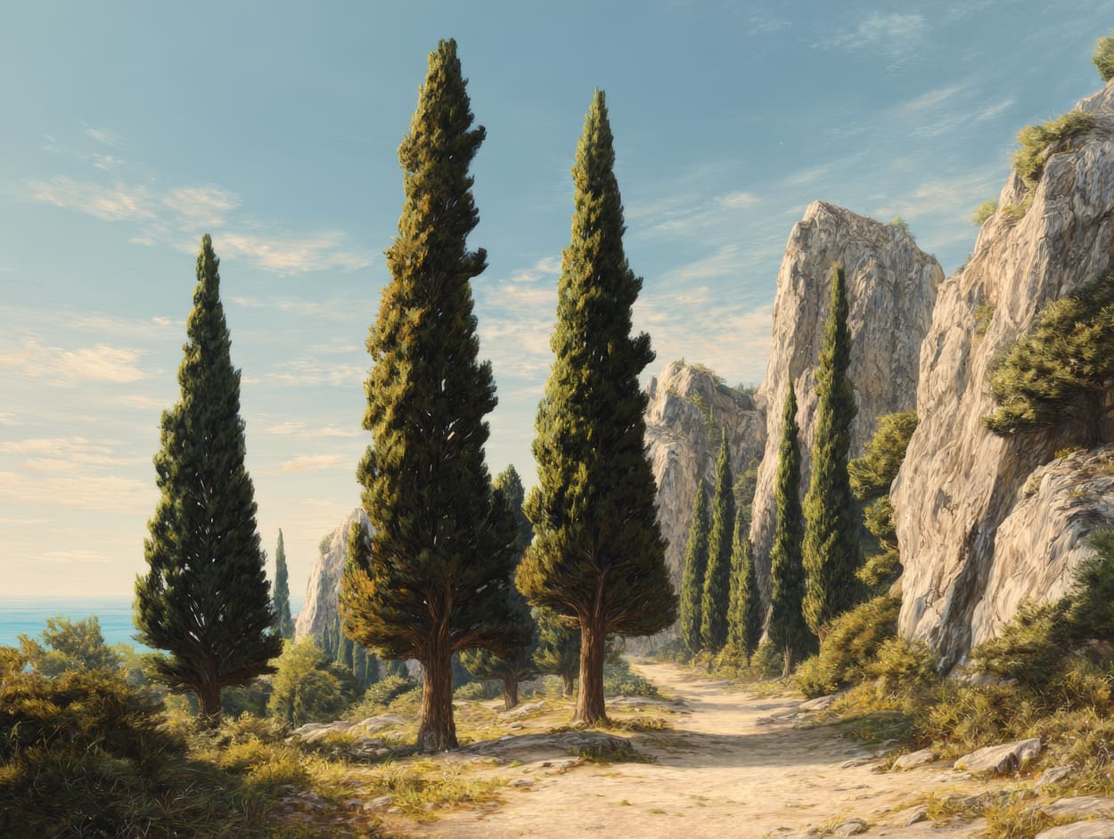 Tenture Murale Cyprès