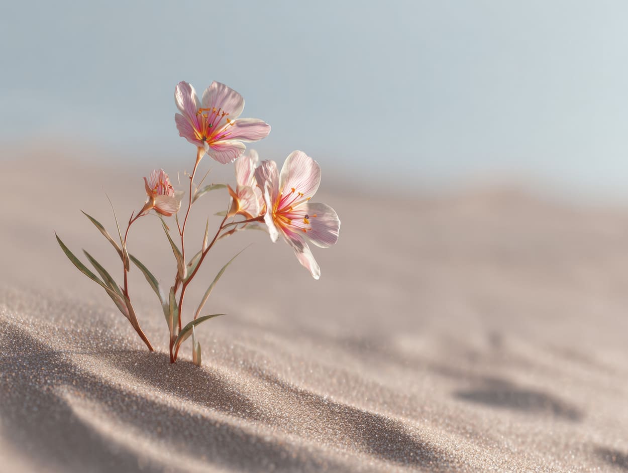 Tenture Murale Fleurs du Désert