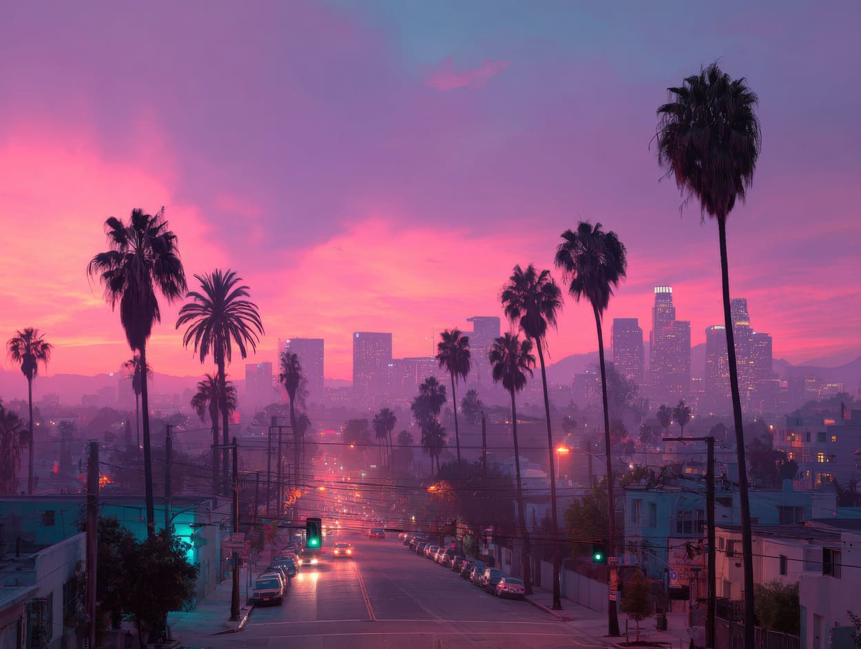 Tenture Murale Los Angeles