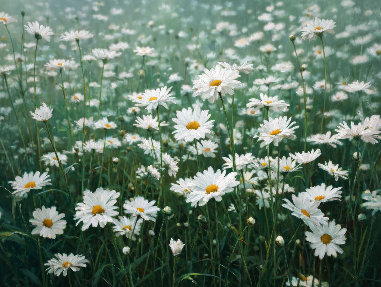 Tenture Murale Pâquerettes