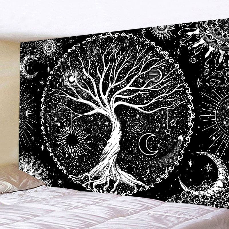 Tenture Murale Arbre de Vie Galaxie