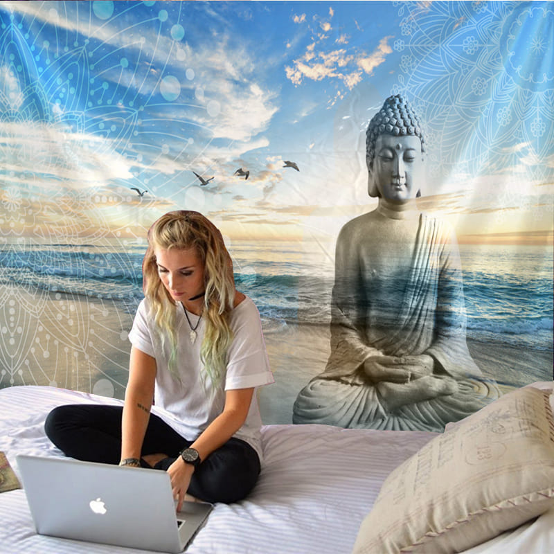 Tenture Murale Bouddha Indien