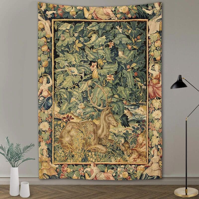 Tenture Murale Cerf des Bois Vintage