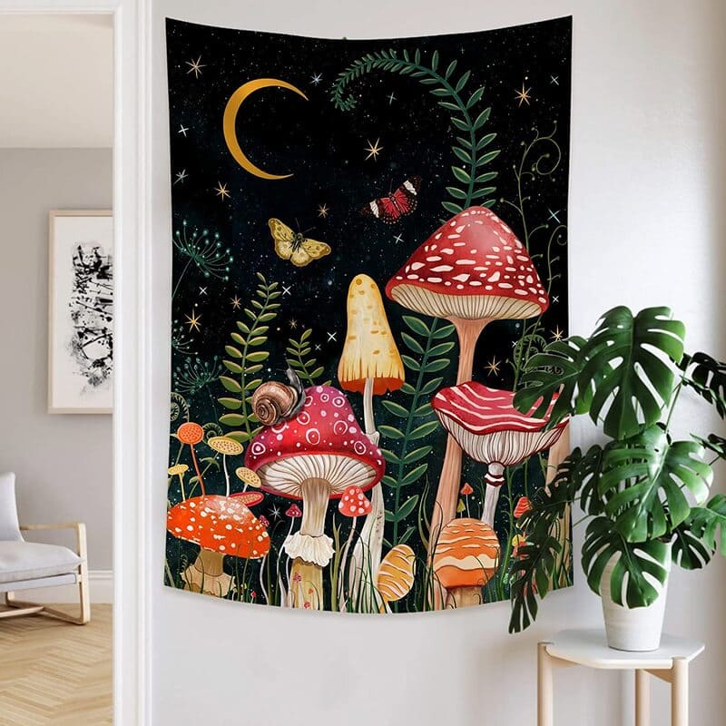Tenture Murale Champignon de Nuit