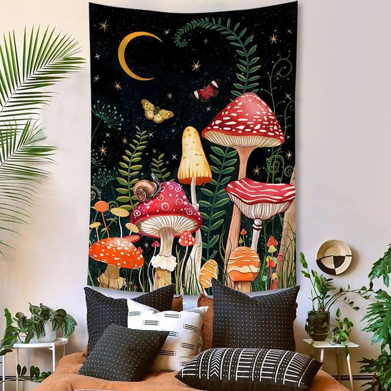 Tenture Murale Champignon de Nuit