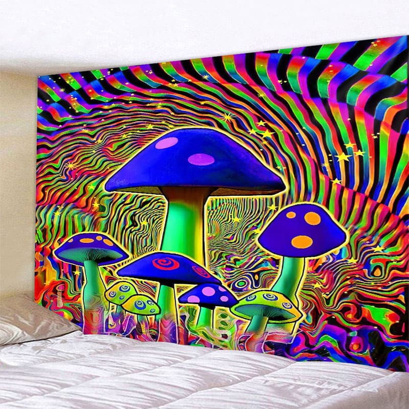 Tenture Murale Champignons Art Contemporain