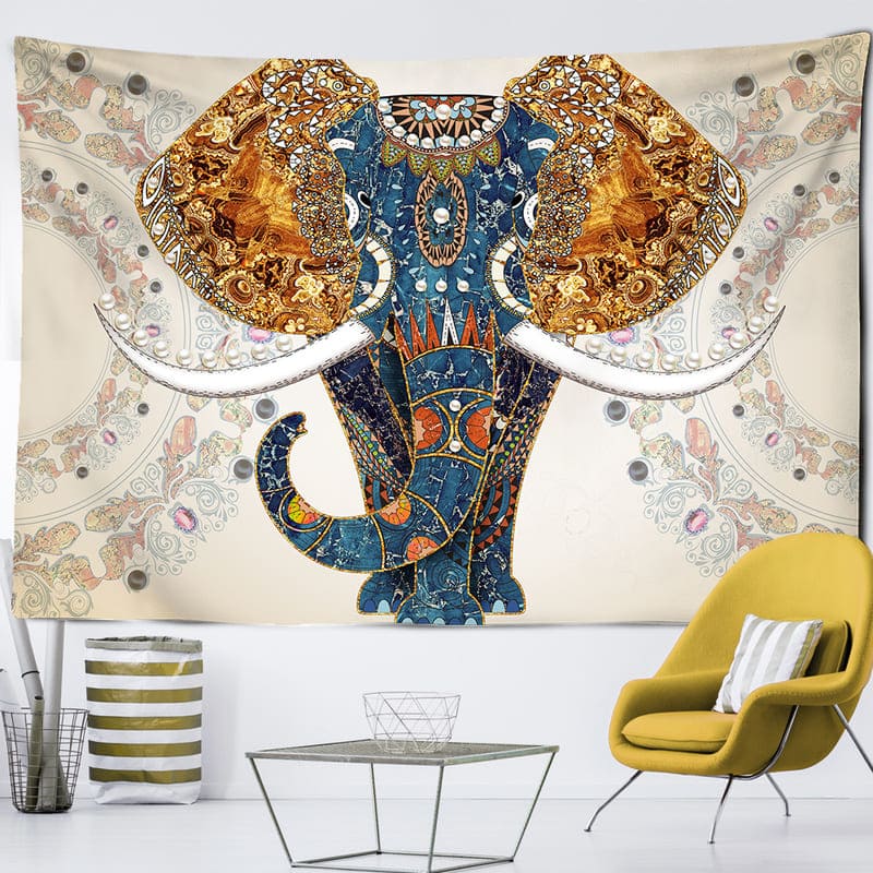 Tenture Murale Éléphant Indien