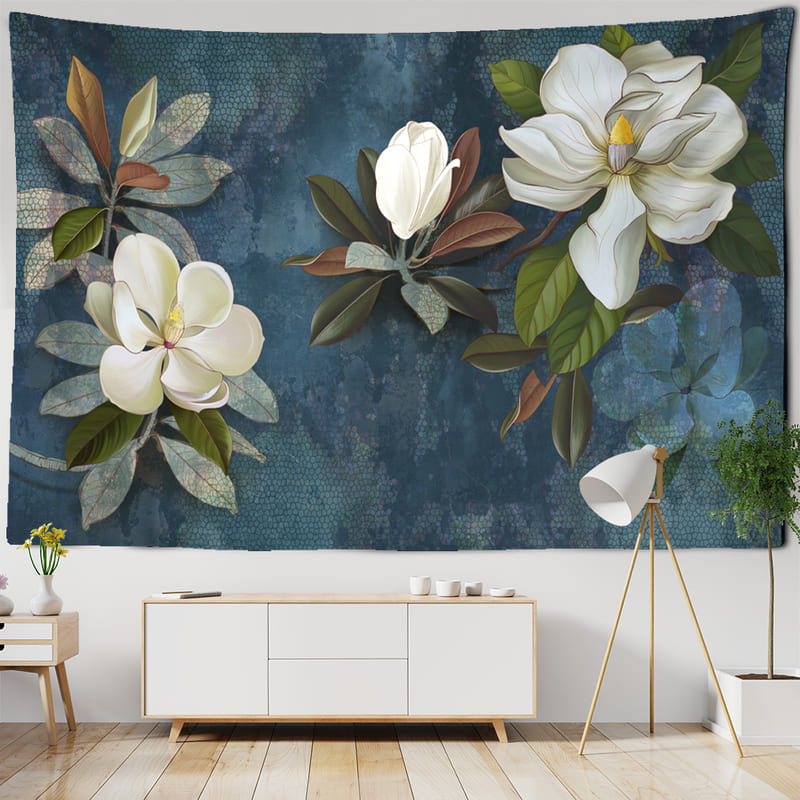 Tenture Murale à Fleurs