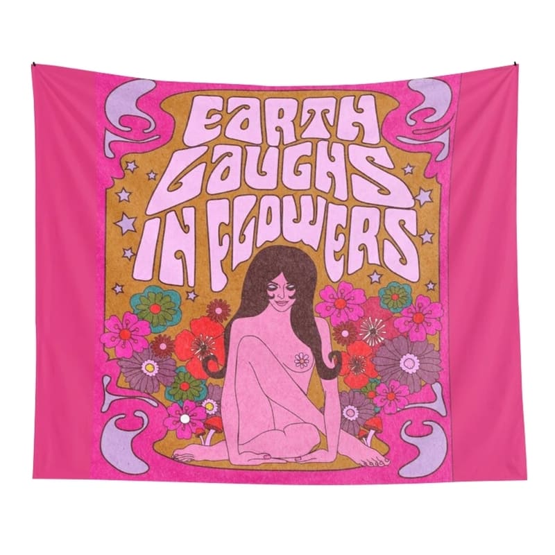 Tenture Murale Hippie Fleurs