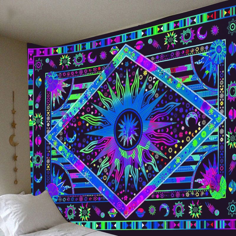Tenture Murale Hippie Psychédélique