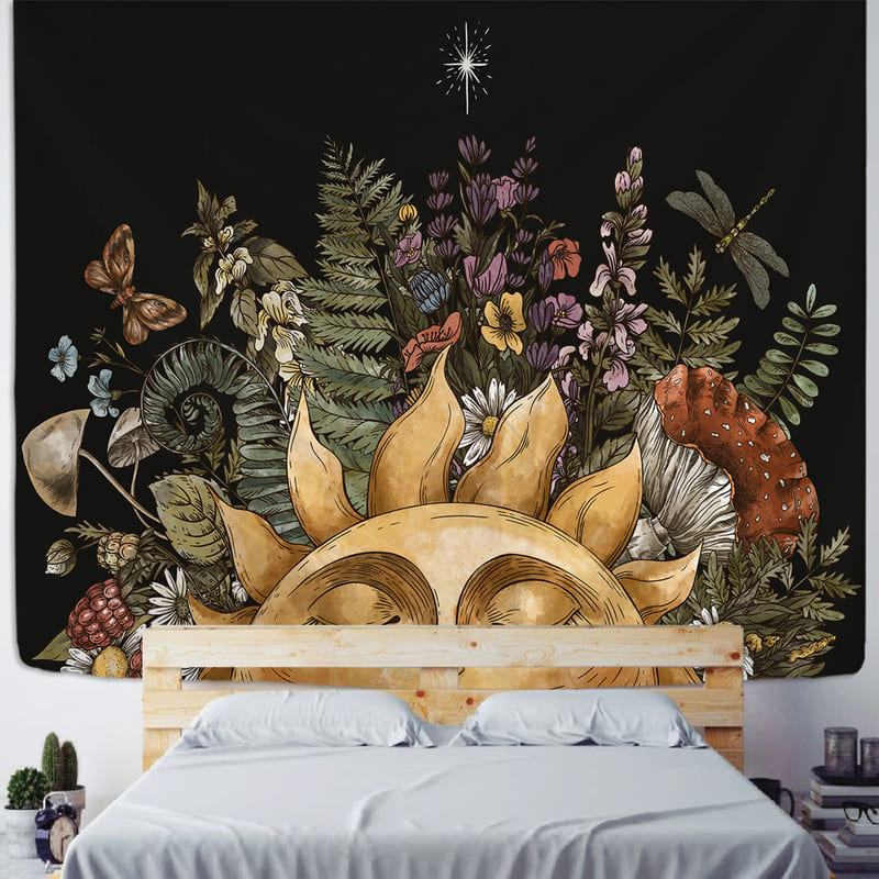 Tenture Murale Bohème Fleurie