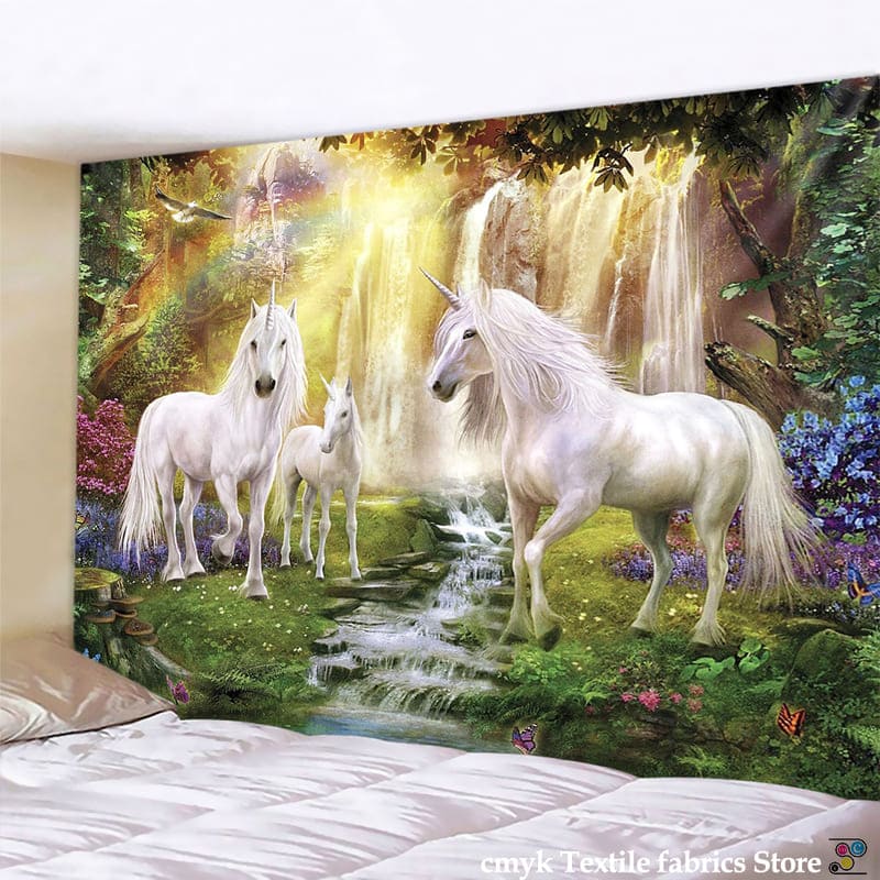 Tenture Murale Licorne Féerique