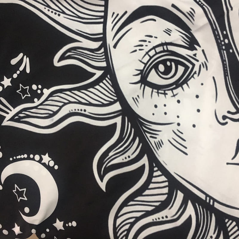 Tenture Murale Noire Et Blanche