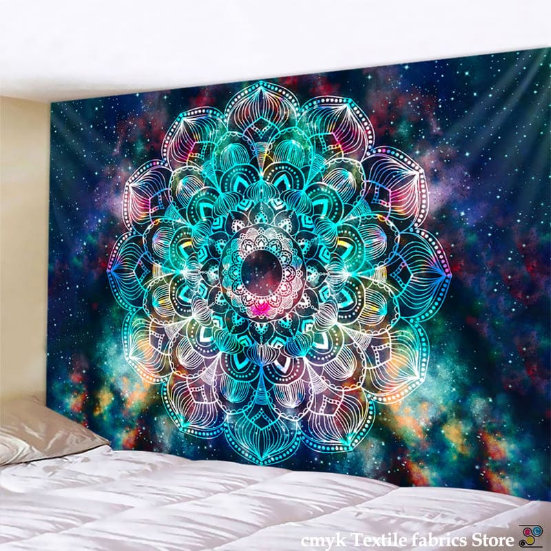 Tenture Murale Mandala Phosphorescent