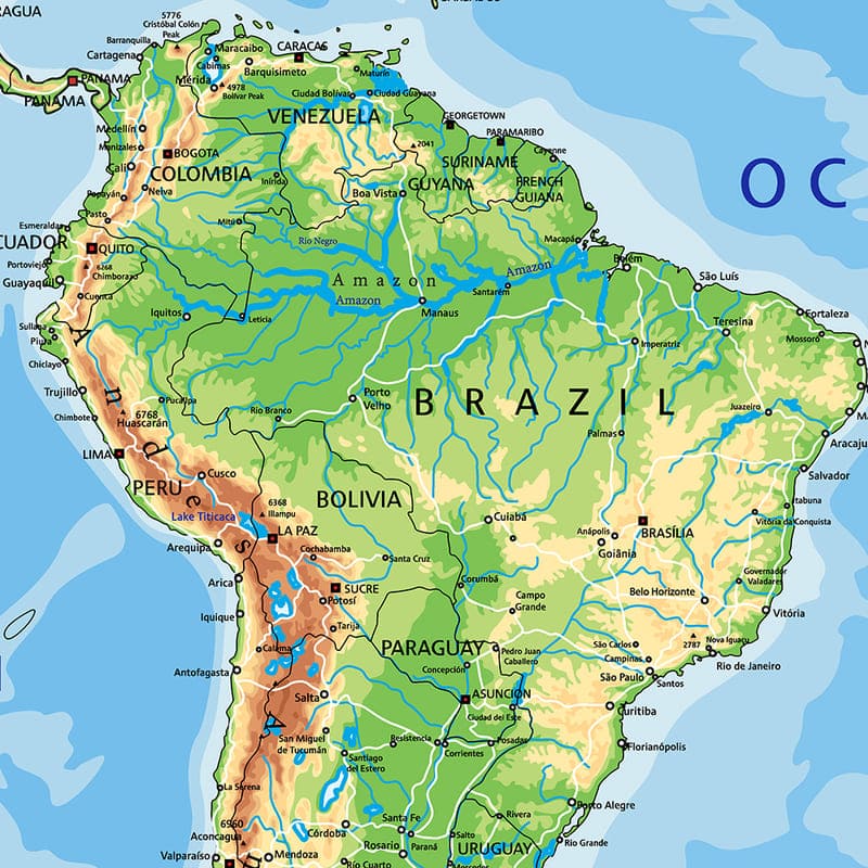 Tenture Murale Planisphère