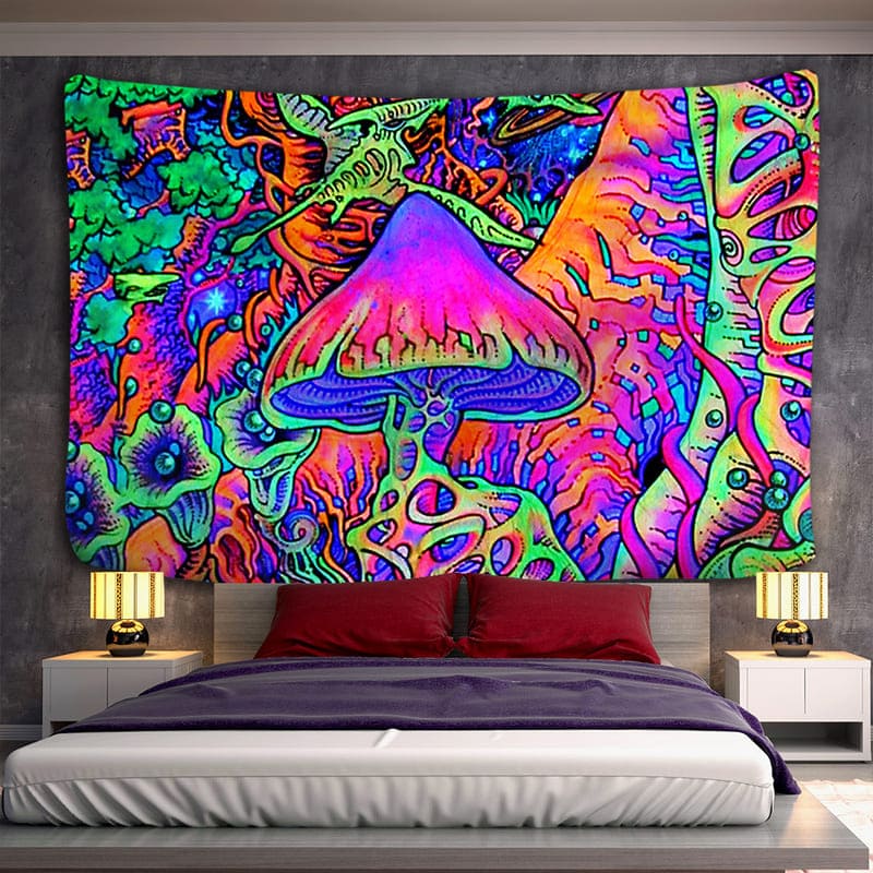 Tenture Murale Psychédélique Champignon