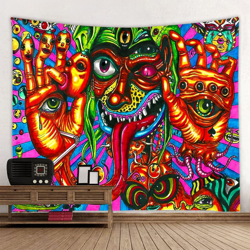 Tenture Murale Psychédélique Moderne