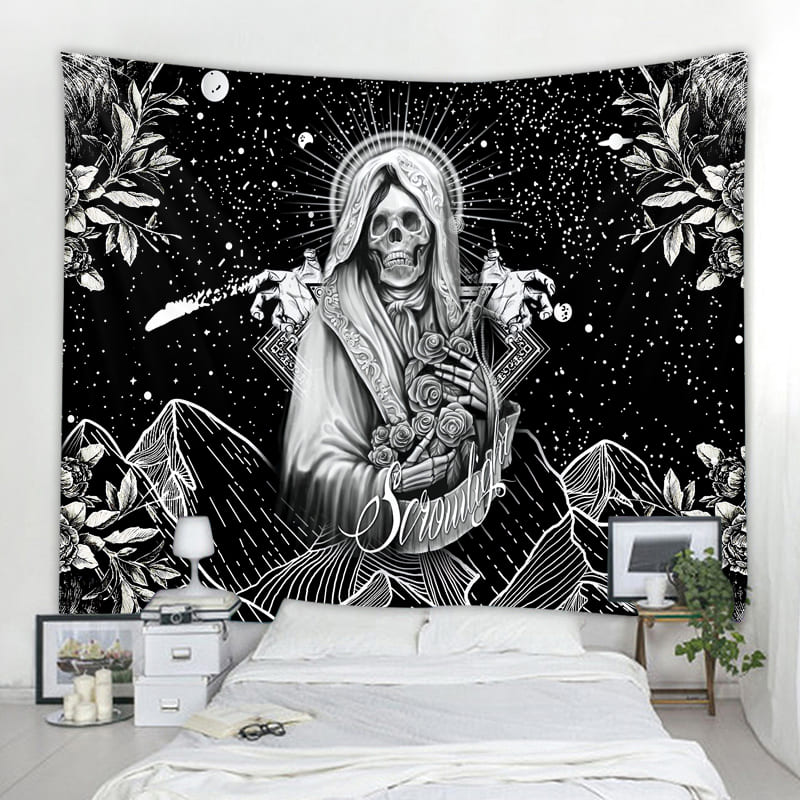 Tenture Murale Tête de Mort
