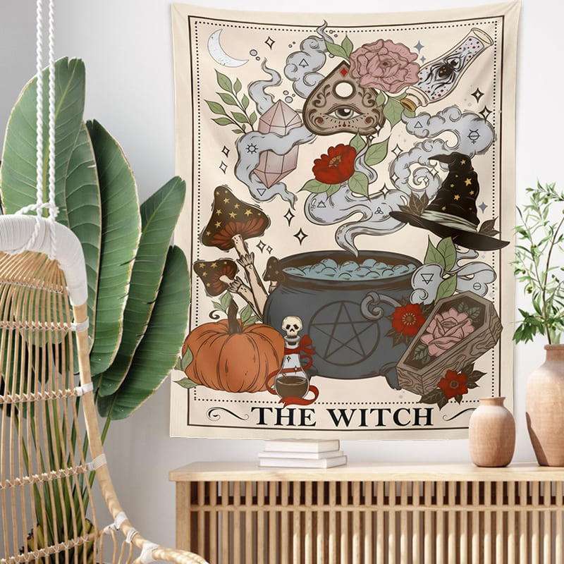 Tenture Murale Tarot The Witch