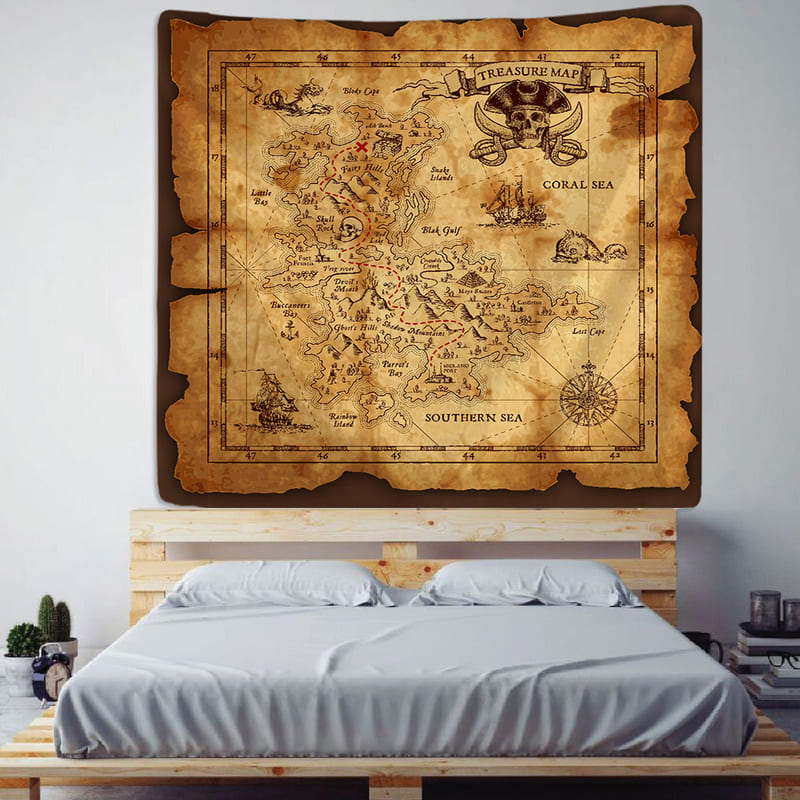 Tenture Carte Vintage