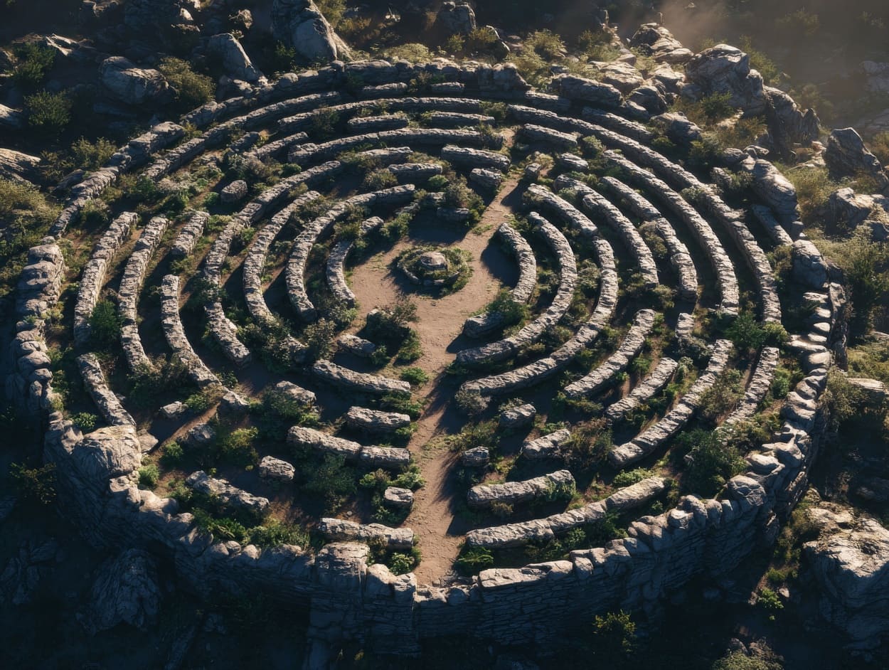 Tenture Murale Labyrinthe