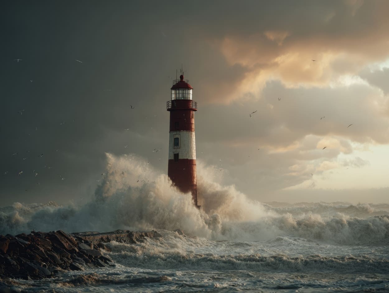 Tenture Murale Phare Marin