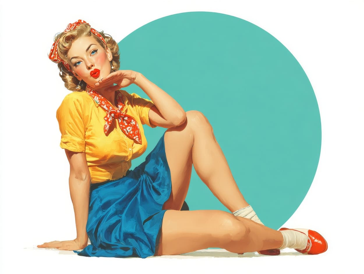 Tenture Murale Rockabilly 50's