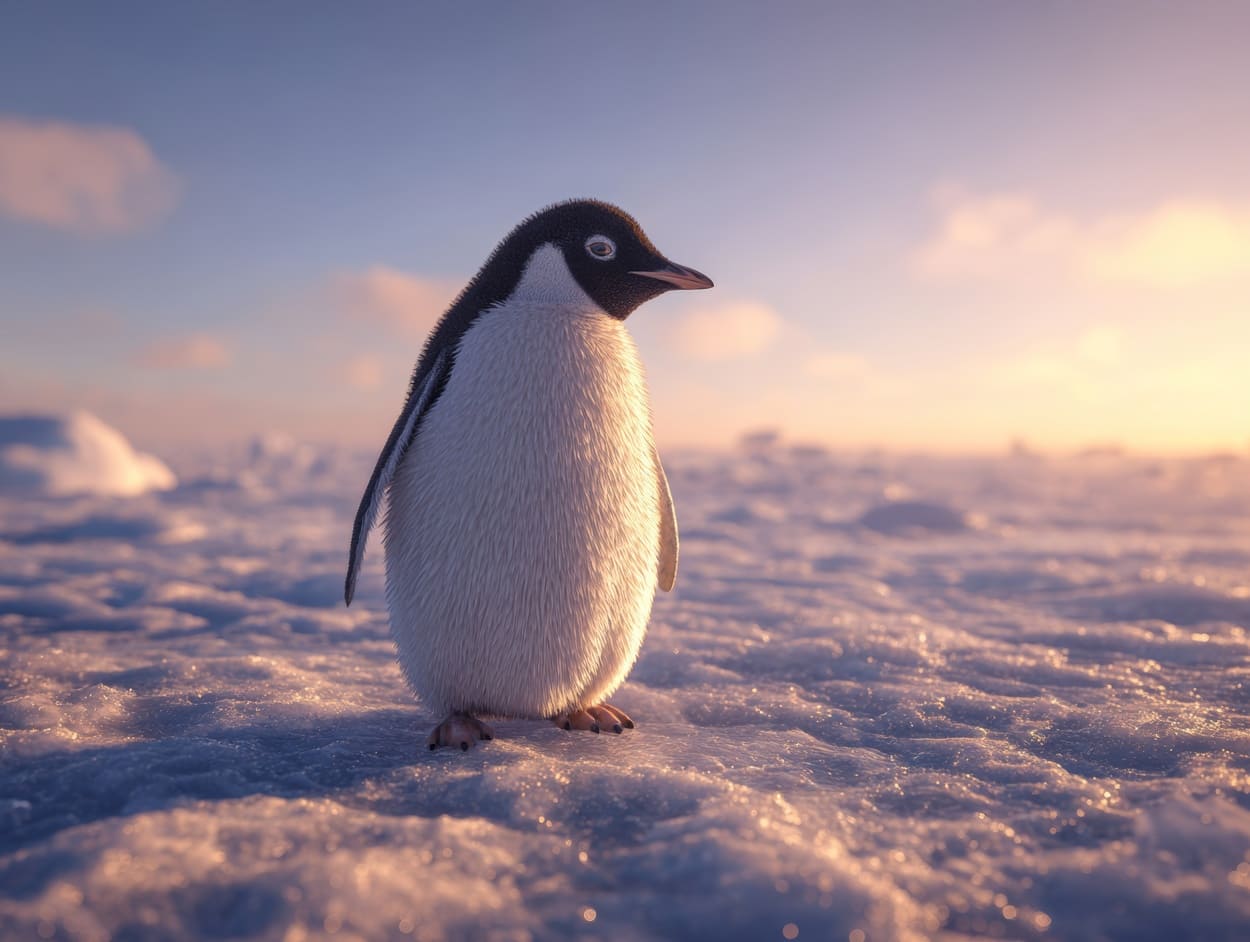 Tenture Murale Pingouin