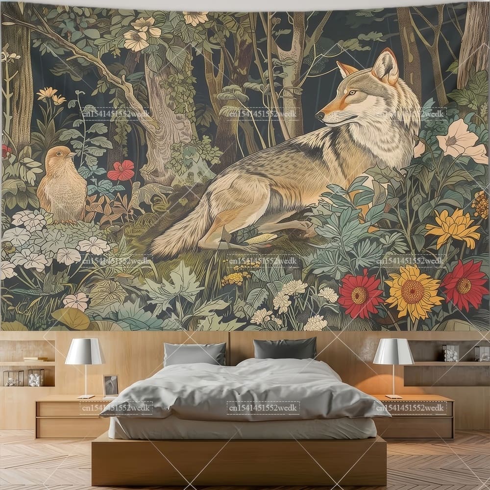 Tenture Murale Animaux Vintage