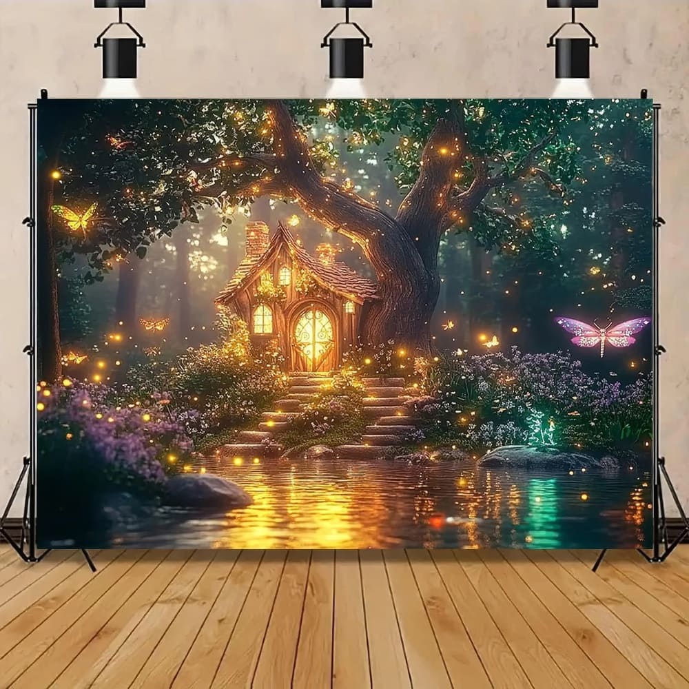 Tenture Murale Cabane Féerique