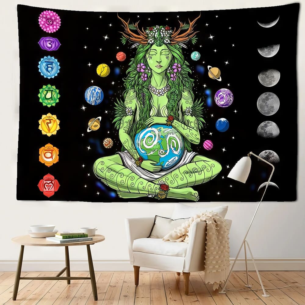 Tenture Murale Déesse Mère de la Terre Gaia