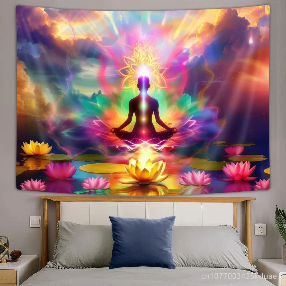 Tenture Murale Élévations des Chakras