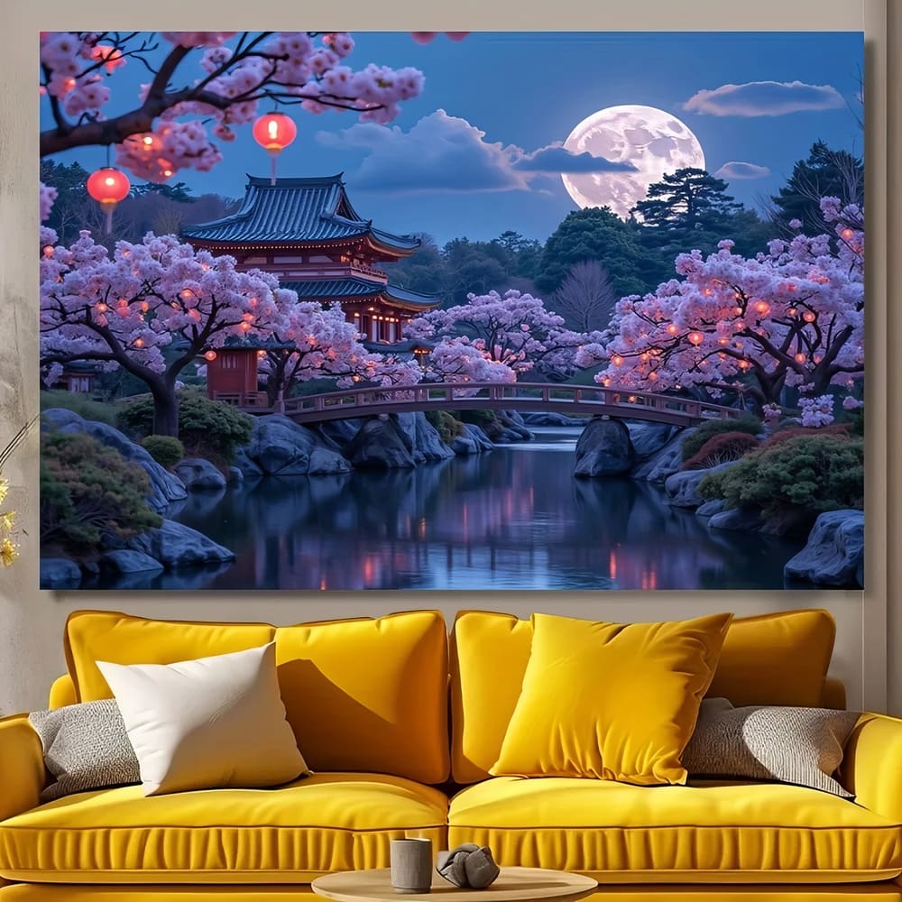 Tenture Murale Paysage Japonais Féerique