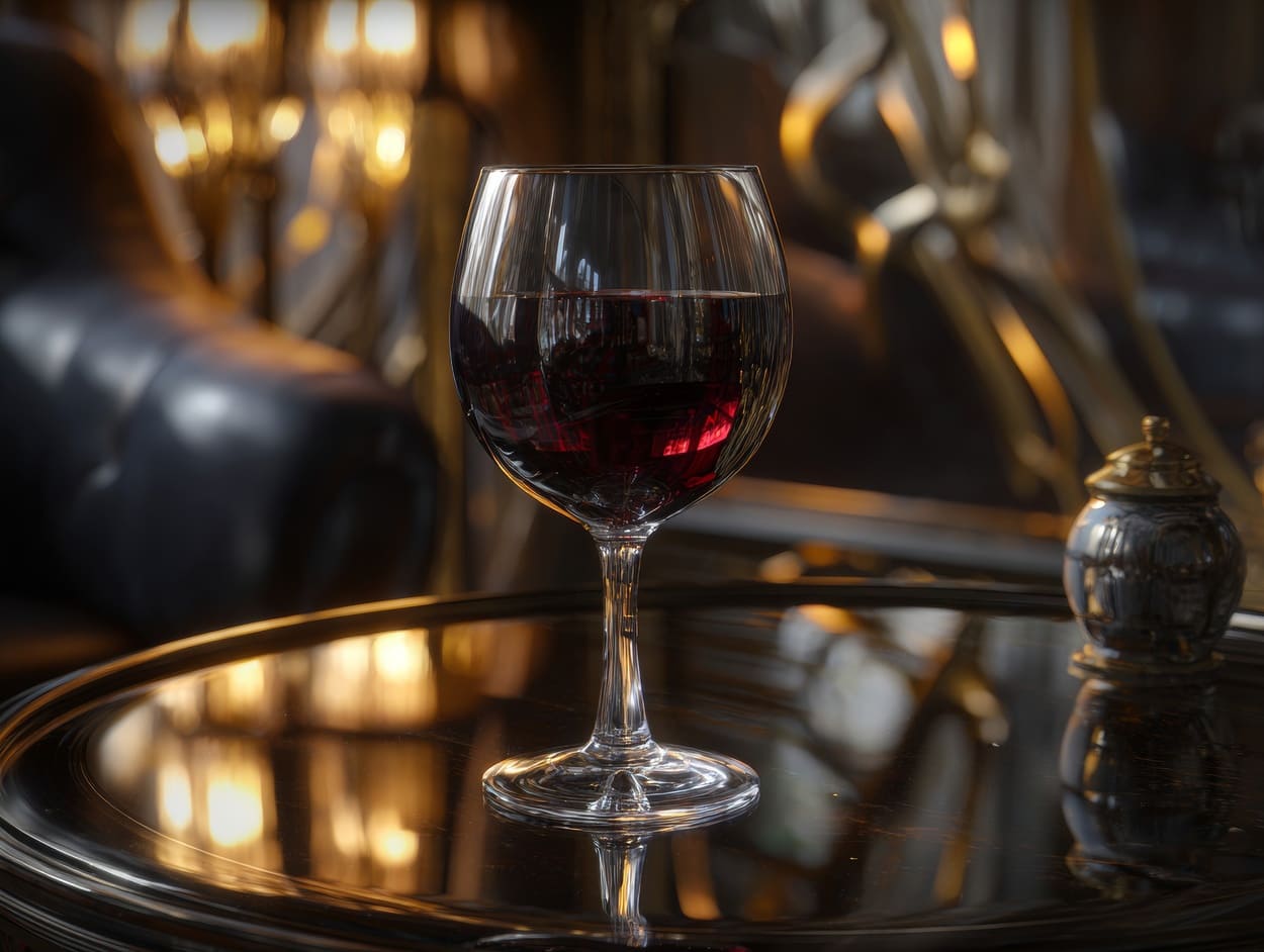 Tenture Murale Verre de Vin