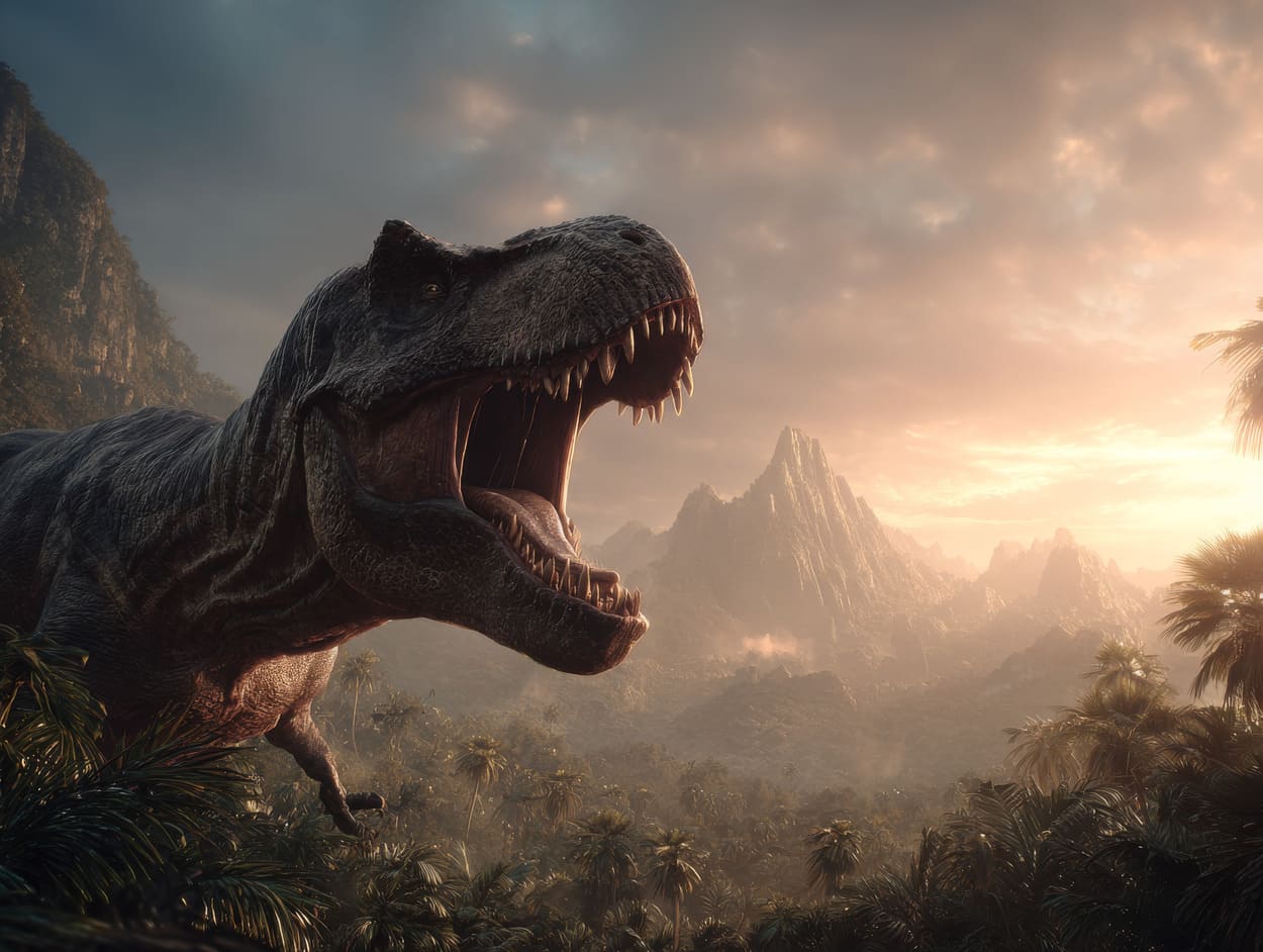 Tenture Murale Dinosaure Jurassique