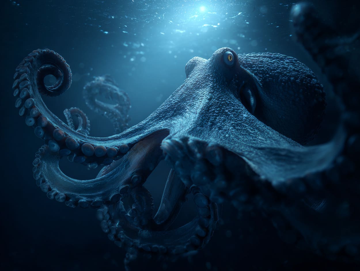 Tenture Murale Octopus