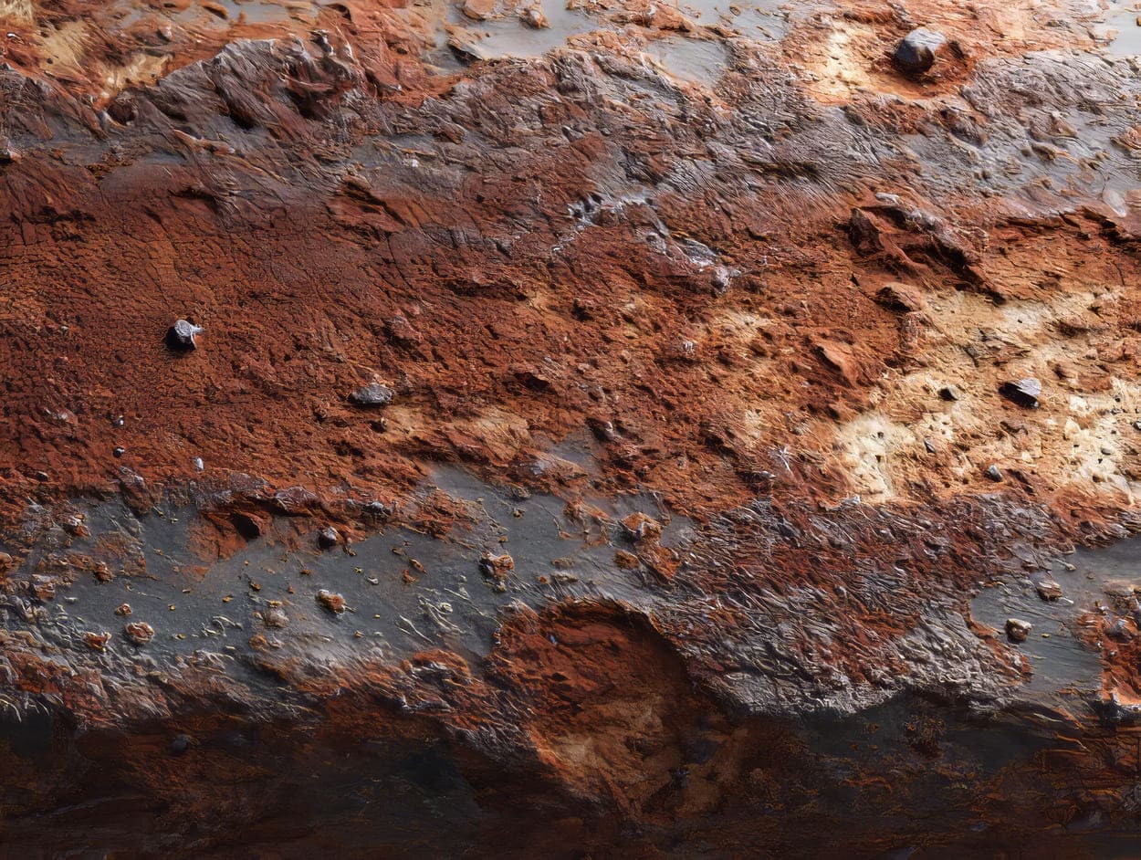 Tenture Murale Rouille