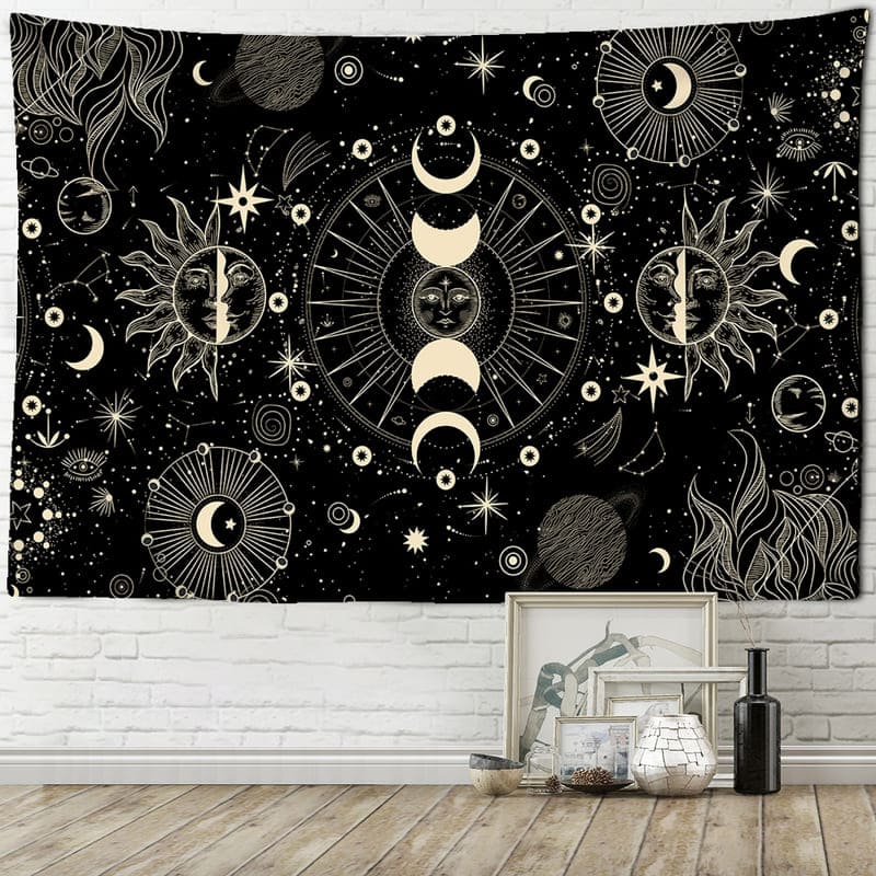 Tenture Murale Lune et Soleil