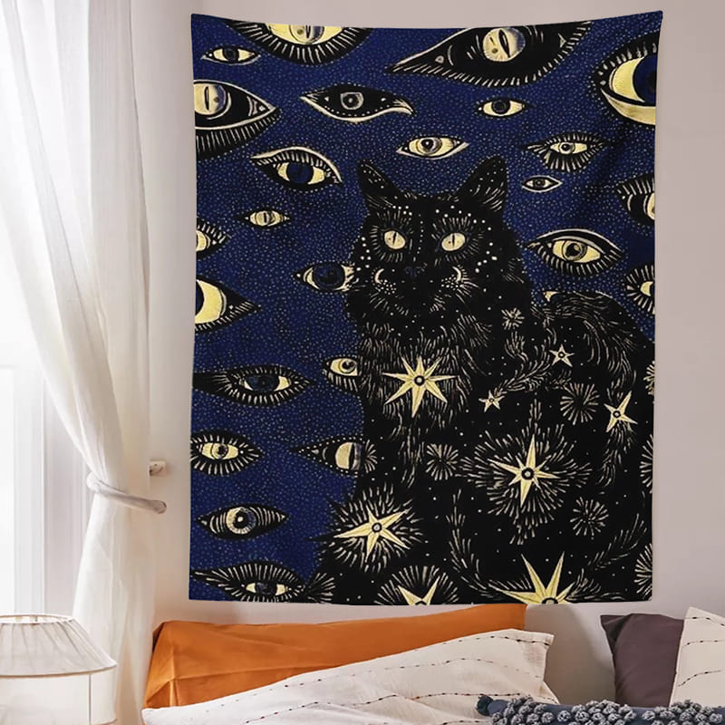 Tenture Chat et Œil