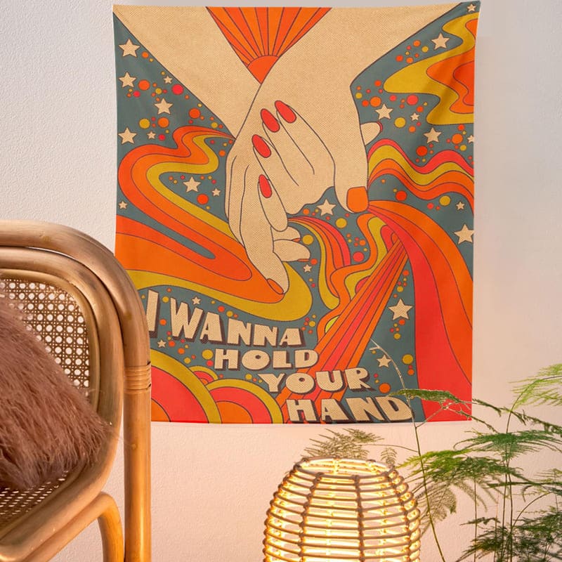 Tenture Murale Hippie Rétro