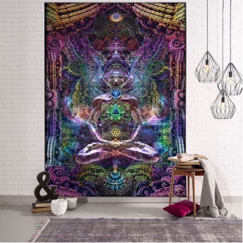 Tenture Murale Chakras Psychédélique