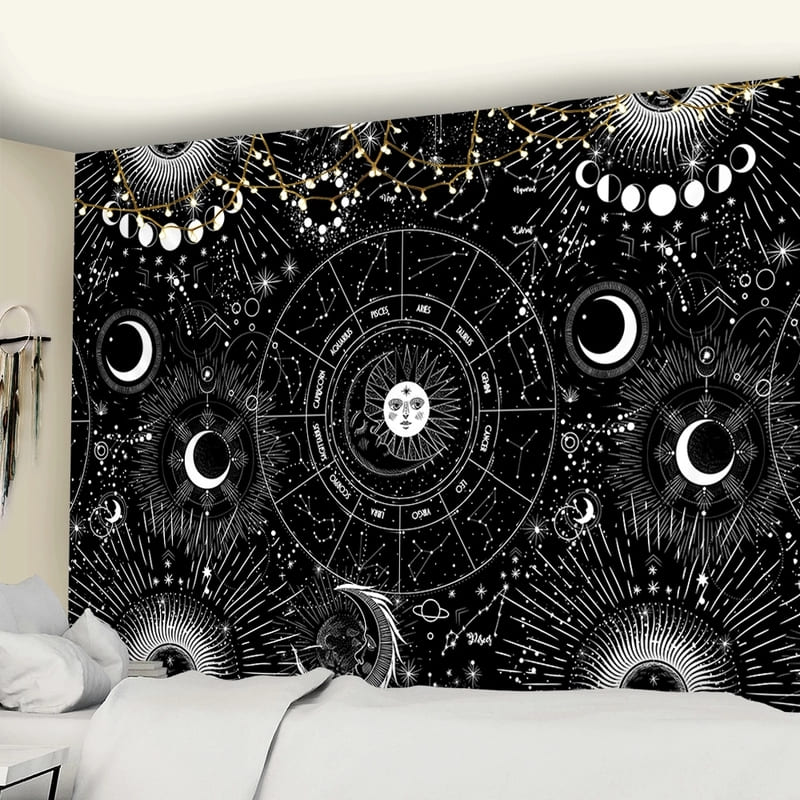Tenture Murale Constellations et Signes Astrologiques