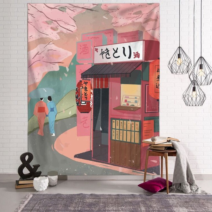 Tenture Murale Folklore Japonais